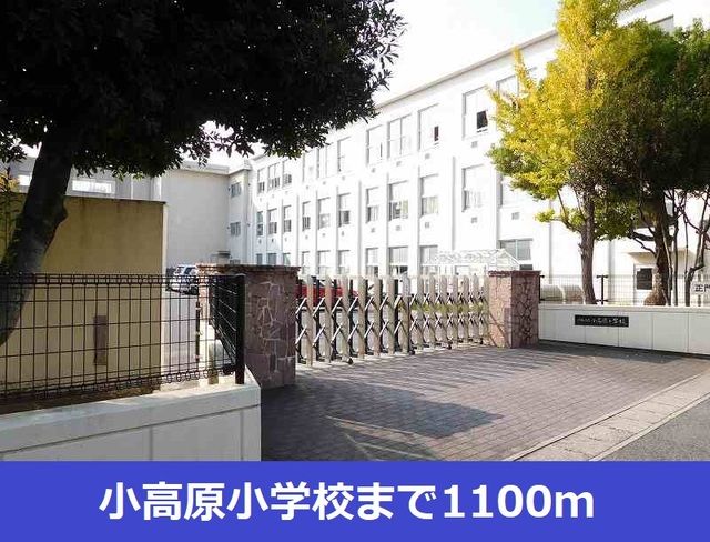 近くの小高原小学校まで1,100m（徒歩14分）