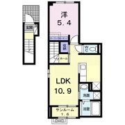 シャンティⅡBの間取り画像