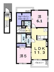 ル グラン B棟の間取り画像