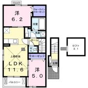 エトワール藤方 Ⅳの間取り画像