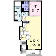 クラール・イリサⅣの間取り画像