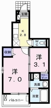 カーサ桜井町の間取り画像