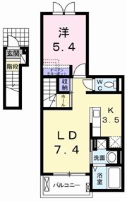 カーサ桜井町の間取り画像