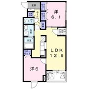 ユニゾン プリムローズⅡの間取り画像