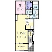 アーバイン Aの間取り画像
