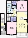 ルナソルCの間取り画像