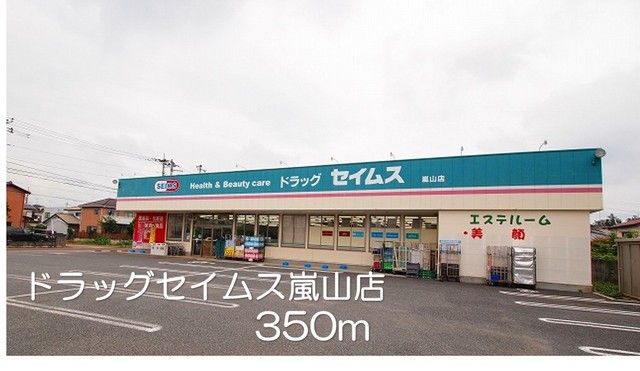 近くのドラッグセイムス嵐山店まで350m（徒歩5分）