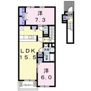 ヴィラ四ノ宮の間取り画像