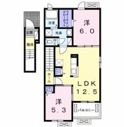 ラルーチェ Bの間取り画像