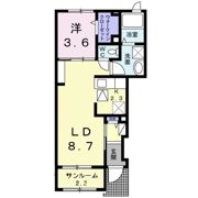 グラース・TYⅡの間取り画像