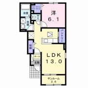 フレンドリームーンAの間取り画像