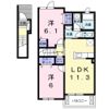 ロイヤルフラワーⅡの間取り画像
