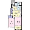 アルモニー祝園Ⅰの間取り画像