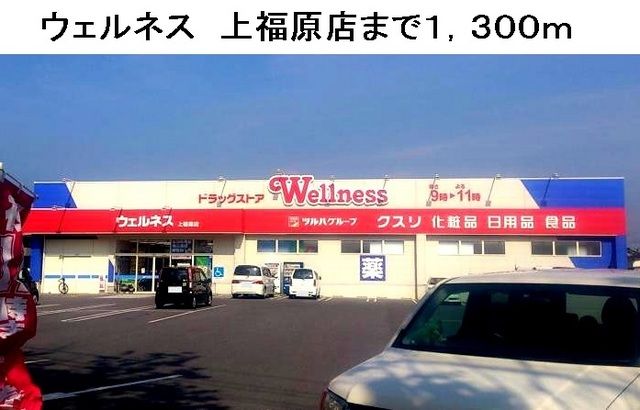 近くのウェルネス上福原店まで1,300m（徒歩17分）