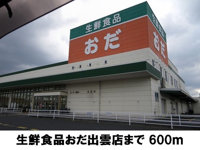 近くの生鮮食品おだ出雲店まで600m(徒歩8分)