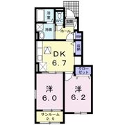 piaget城島Ⅱの間取り画像