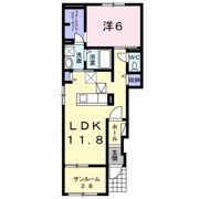 サンリット広川Ⅱの間取り画像