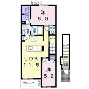 プロムナードBの間取り画像
