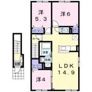 クレインBの間取り画像