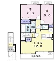 グレイス プラシード Bの間取り画像