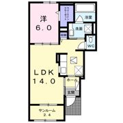 フォレスト・プルメリアAの間取り画像