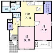グランパス 船穂 Aの間取り画像
