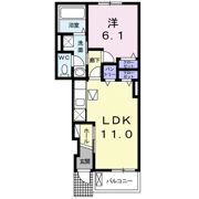 グリーンテラスⅨの間取り画像