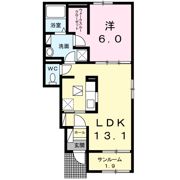プラシードBの間取り画像