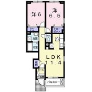 ハウス なごみ龍ヶ崎Ⅱの間取り画像