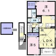 カムリⅡの間取り画像