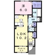 プラシード南浅間の間取り画像