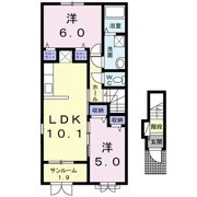 ラビットⅡの間取り画像