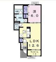 サニーハイムBの間取り画像
