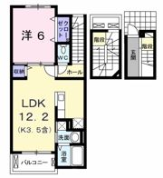 ヴィラ アルメリア Ⅱの間取り画像