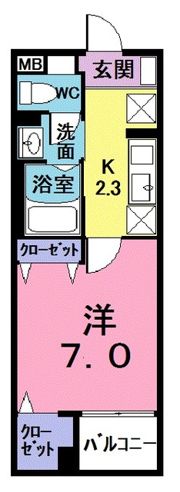 オレンティアの間取り画像