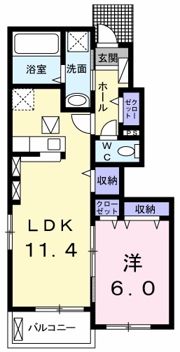 ミライ Aの間取り画像