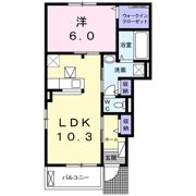 パーク アクシスEAST Cの間取り画像