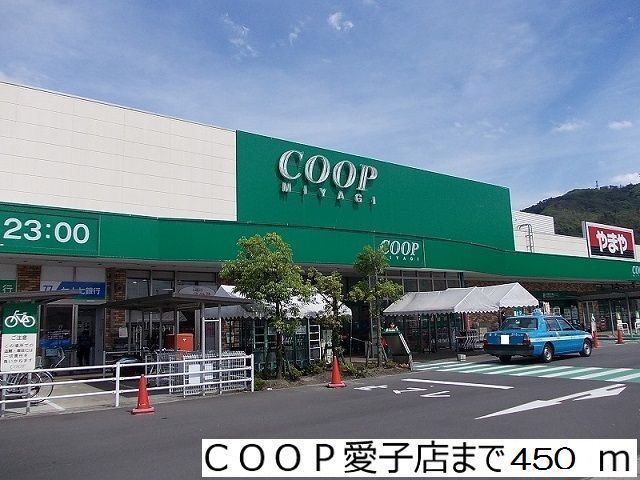 近くのCOOP愛子店まで450m（徒歩6分）
