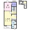 AYS．東赤石 Aの間取り画像