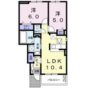 エスカール小池Ⅱの間取り画像