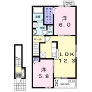 シャロッツ Bの間取り画像