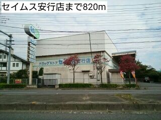 近くのセイムス安行店まで820m(徒歩11分)
