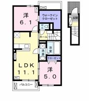 コンフォートWEST Ⅱの間取り画像