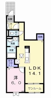 M N R．Ⅱの間取り画像