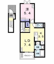 ブロッサムⅠの間取り画像