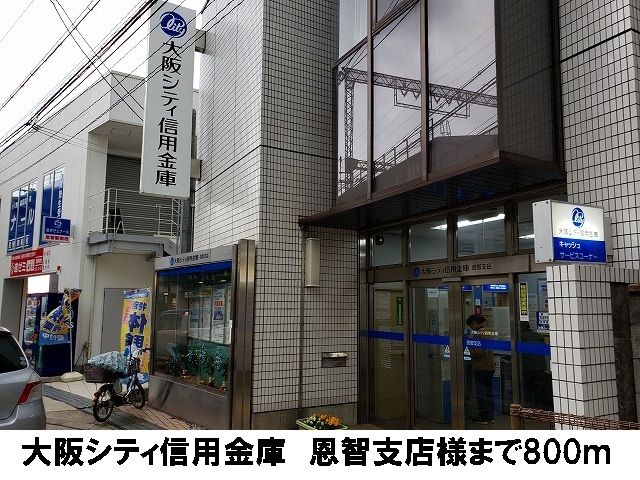 近くの大阪シティ信用金庫　恩智支店まで800m（徒歩10分）