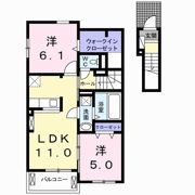 マルベリー フィールド Dの間取り画像