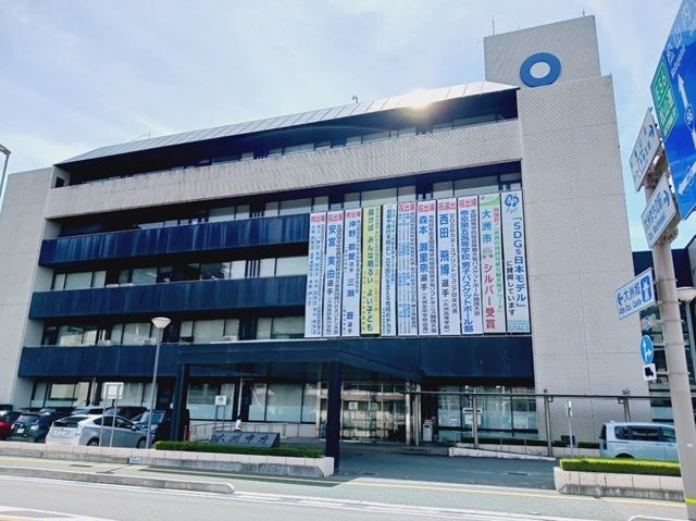 近くの大洲市役所様まで900m(徒歩12分)