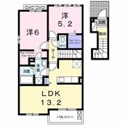 フローリッシュ Bの間取り画像