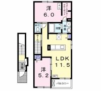プレミアージュ粟野Ⅲの間取り画像